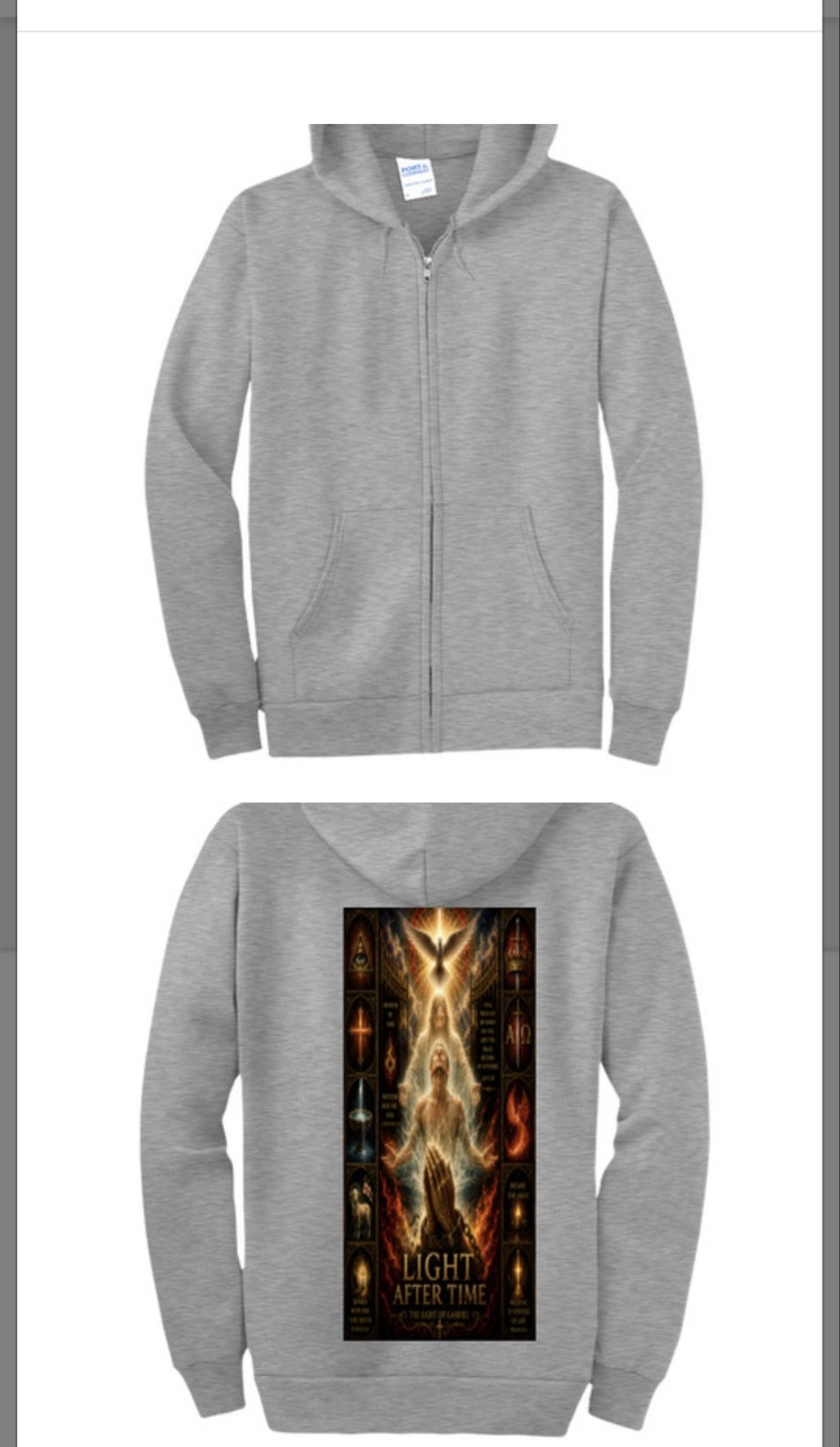 LIGHT AFTER TIME | ZIP HOODIE